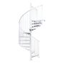 Keerdtrepp Atrium Heavy Metal valge