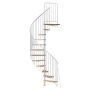 Keerdtrepp Atrium Novo Type 6 pöök Valge 120 cm