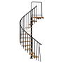 Keerdtrepp Atrium Novo Type 6 tamm Must 120 cm