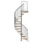 Keerdtrepp Atrium Novo Type 6 tamm Hall 120 cm