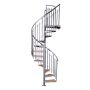 Keerdtrepp Atrium Solo Vertical metall/pöök 120 cm Hall