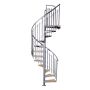 Keerdtrepp Atrium Solo Vertical metall/tamm 120 cm Hall