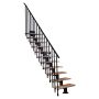 Trepp Atrium Dixi Vertical 70 cm Pöök / must