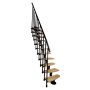 Trepp Atrium Mini Plus Vertical tamm  60 cm Must