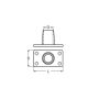 Reelingu postijalg 90° A4 22 mm kandiline