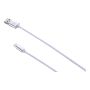 USB-kaabel Bauhaus Nylon, Lighting, USB-A, valge 1 m