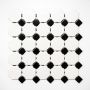 Mosaiik Octagon OCTA G468 must/valge 29,5 x 29,5 cm