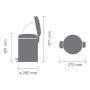 Prügikast  Brabantia Newicon Platinium 5 l