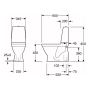 WC- pott Gustavsberg Skandic 1400 Hygienic Flush allajooksuga