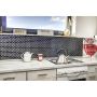 Mosaiik Brick Bond Diamond 30 x 30 cm Must