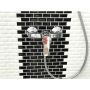 Mosaiik Brick Bond Diamond 30 x 30 cm Must