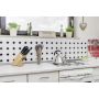 Mosaiikplaat Octa 30x30cm valge/must Must-valge