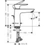 Valamusegisti Hansgrohe Talis E 110, harjatud pronks