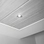 Laeliist MDF, valge puiduimitatsioon. 12 x 12 x 2600 mm