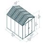 Aiakuur Palram-Canopia Rubicon 7,2 m²