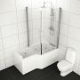 Magnetprofiil Camargue Skaraborg Combi kroomitud vanniseinale 150 cm 2 tk
