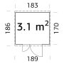 Aiakuur Palmako Leif 3,0 m²