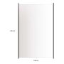 Aiaelement klaasist 150 X 100 cm, suitsuklaas