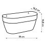 Seinaampel Elho Vibia Campana 35 cm, antratsiit