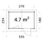Aiakuur Palmako Klara  4,7 m²