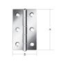 Hing 60 x 34 mm
