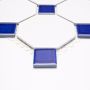 Mosaiikplaat Octa 30x30cm valge/must Sinine