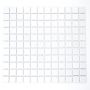 Mosaiik Square valge läikiv 30 x 30 cm