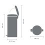 Prügikast Brabantia Newicon White 30 l