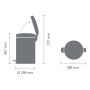 Prügikast Brabantia Newicon Platinium 20 l