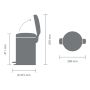 Prügikast Brabantia Newicon White 12 l