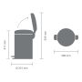Prügikast Brabantia Newicon Platinium 12 l
