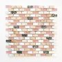 Klaas-/kivimosaiik Brick Mix beež 30 x 28,5 cm