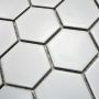 Mosaiik Hexagon valge 32,5 x 28,1 cm Matt