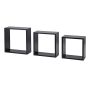 Seinariiulite komplekt Dolle Frame must 3 tk